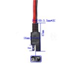2 cables de extensión de alimentación SAE para batería de coche solar de 20 A., 100cm - Imagen 3