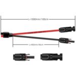 Cable de carga de batería de almacenamiento de energía móvil MC4 a 30A Anderson, 1.0m - Imagen 2