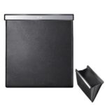 Bolsa de basura del coche Bolsa de almacenamiento plegable del asiento trasero, Magnetic Attraction Black