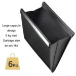 Bolsa de basura del coche Bolsa de almacenamiento plegable del asiento trasero, Magnetic Attraction Black - Imagen 2