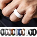 Anillo de silicona para deportes al aire libre curvo SiR013 de 8,7 mm, No.8 - Imagen 2