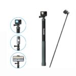 TELESIN 3M Fibra de carbono Selfie Stick Monopod con tornillo 1/4 para cámara de acción