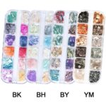 Symphony Flake Mica Flake Shell Nail Art Lentejuelas, BH - Imagen 2