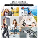 Trípode de pulpo con soporte de montaje flexible TELESIN para mini cámara de acción y teléfono móvil, especificaciones:, With Phone Clip Kit - Imagen 11