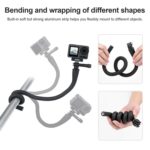 Trípode de pulpo con soporte de montaje flexible TELESIN para mini cámara de acción y teléfono móvil, especificaciones:, With Phone Clip Kit - Imagen 4