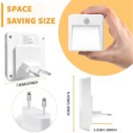 NL2101 Sensor de movimiento LED Luz nocturna Enchufe de CA Atenuación Luces de sueño, Especificaciones:, NL2101 Warm US Plug - Imagen 3