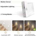 NL2101 Sensor de movimiento LED Luz nocturna Enchufe de CA Atenuación Luces de sueño, Especificaciones:, NL2101 Warm and White EU Plug - Imagen 4