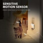 NL2101 Sensor de movimiento LED Luz nocturna Enchufe de CA Atenuación Luces de sueño, Especificaciones:, NL2101 Warm and White EU Plug - Imagen 6
