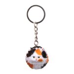 Adorno de llavero de dibujos animados de llavero de gato pequeño tigre redondo, 3 Color