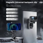 TELESIN 360 grados de rotación magnética mochila Clip abrazadera montaje para cámara de acción - Imagen 3