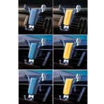 Soporte de teléfono móvil para coche con sensor de gravedad triangular de salida de aire, Black Hook Clip - Imagen 2