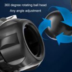 Soporte de teléfono móvil para coche con sensor de gravedad triangular de salida de aire, Black Hook Clip - Imagen 4