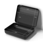 SUITU CS-012 Almacenamiento de coche portátil Aspirador de coche Bolsa protectora universal Eva Caja de almacenamiento - Imagen 2