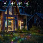 SKS-JZ-13 DC 12V 10m 15 LEDs Bluetooth RGB Cadena de luces para césped Luces LED enterradas a prueba de agua, UK Plug - Imagen 6