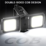 Linterna COB de doble cara, mini llavero, luz para acampar, With Stand - Imagen 5