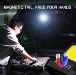 Linterna COB de doble cara, mini llavero, luz para acampar, With Stand - Imagen 8