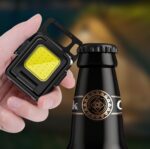 Linterna COB de doble cara, mini llavero, luz para acampar, With Stand - Imagen 10