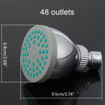 AL-63620 Cabezal de ducha de baño desmontable Boquilla de techo de baño de plástico con rociador superior - Imagen 2