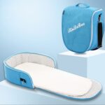 706 Mochila Cuna móvil portátil Cama de bebé plegable multifuncional, Sky Blue