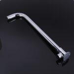 Codo de tubería de salida de ducha de acero inoxidable con tubo de ducha de varilla de pulverización superior de base, 49.5cm