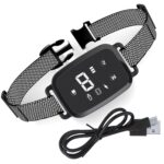 Collar de huelga eléctrico automático inteligente, pantalla Digital táctil, recargable, impermeable, entrenador de perros, Stop Barker - Imagen 2