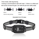 Collar de huelga eléctrico automático inteligente, pantalla Digital táctil, recargable, impermeable, entrenador de perros, Stop Barker - Imagen 4