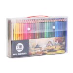 Juego de lápices de colores pintados a mano con núcleo soluble en agua, 210 Color