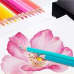Juego de lápices de colores pintados a mano con núcleo soluble en agua, 150 Color - Imagen 5