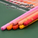 Juego de lápices de colores pintados a mano con núcleo soluble en agua, 210 Color - Imagen 7