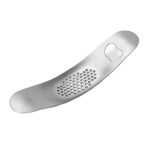 WGKT0089 430 molinillo de ajo en forma de barco de acero inoxidable, herramientas manuales de prensa de ajo, utensilios de cocina, Garlic Grinder(Style 1)