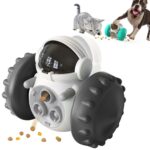 087DT Swing Car Pet Food Leaker sin vaso eléctrico Puzzle Balance Car Dog Toy, Black - Imagen 2