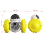 087DT Swing Car Pet Food Leaker sin vaso eléctrico Puzzle Balance Car Dog Toy, Black - Imagen 3