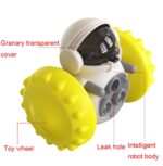 087DT Swing Car Pet Food Leaker sin vaso eléctrico Puzzle Balance Car Dog Toy, Black - Imagen 4