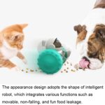 087DT Swing Car Pet Food Leaker sin vaso eléctrico Puzzle Balance Car Dog Toy, Green - Imagen 6