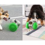 087DT Swing Car Pet Food Leaker sin vaso eléctrico Puzzle Balance Car Dog Toy, Green - Imagen 9