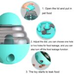 056DT Rompecabezas Entrenamiento Pet Food Fugas Juguete Tumble Ball Perro Juguete, Tumbler Ball(Lake Blue) - Imagen 3