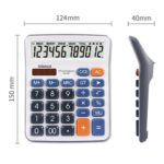 OSALO OS-6M Calculadora de escritorio de oficina de 12 dígitos Calculadora de energía dual solar - Imagen 3