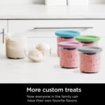 Para contenedores de almacenamiento de helado Ninja NC299AMZ NC300 con tapas, 2 Cups - Imagen 4