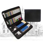 Juego de lápices de colores para bocetos Kit de dibujo para estudiantes de arte, 50pcs/set