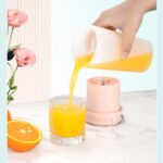 LGZ-1 500ml 50W 4 Blades Exprimidor portátil eléctrico Extractor de jugo recargable, LGZ-1 (Pink) - Imagen 5