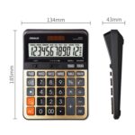 OSALO OS-3TV Calculadora de escritorio con fuente de alimentación dual solar con pantalla LCD de 12 dígitos - Imagen 3