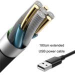 F4206 Ventosa Ventilador USB de doble cabeza para coche, F4206 - Imagen 4