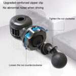 F6207 Ventilador de cabeza doble USB con cierre de cremallera para asiento trasero de automóvil, USB - Imagen 4