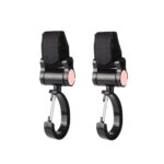 2 uds ganchos universales para cochecito de bebé accesorios ganchos adhesivos de 360 grados, Sticky Hooks(Pink)