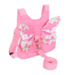 Mochila para niños pequeños con cuerda de tracción antideambulante para niños, Pink