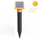 SJZ057 al aire libre IP66 a prueba de agua solar ultrasónico repelente de ratas huerta ultrasónico repelente de animales, SJZ057 (Orange)