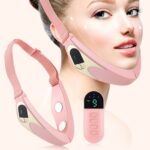 Instrumento de adelgazamiento facial EMS de microcorriente, instrumento de belleza para rejuvenecimiento de la piel con luz de Color rojo y azul inteligente, (Green), (Pink)