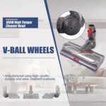 Para aspiradora Dyson V10 / V11 100W Cabezal de succión de alto torque Ruedas en V - Imagen 2