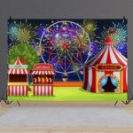 150 x 100 cm Circo Parque de atracciones Rueda de la fortuna Fotografía Tela de fondo, MDA07160)