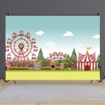 150 x 100 cm Circo Parque de atracciones Rueda de la fortuna Fotografía Tela de fondo, MDA08217